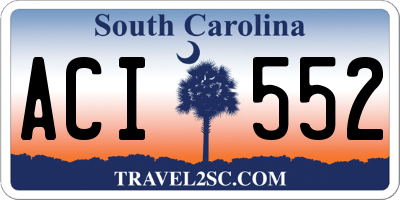 SC license plate ACI552