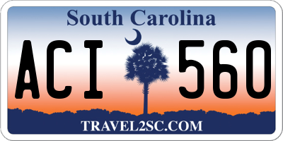 SC license plate ACI560