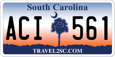 SC license plate ACI561
