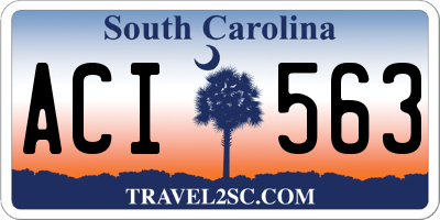 SC license plate ACI563