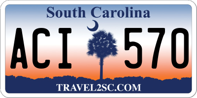SC license plate ACI570