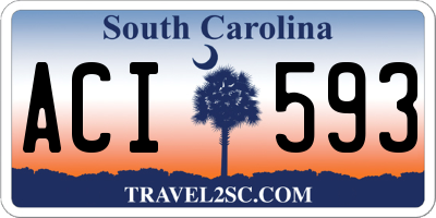 SC license plate ACI593