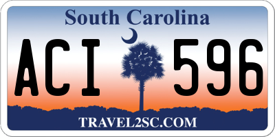 SC license plate ACI596
