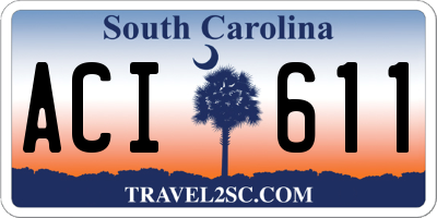 SC license plate ACI611