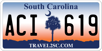 SC license plate ACI619