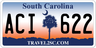 SC license plate ACI622