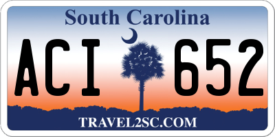 SC license plate ACI652