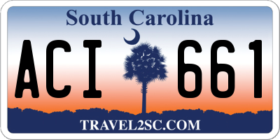 SC license plate ACI661