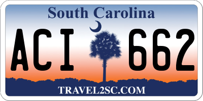 SC license plate ACI662