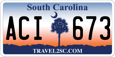 SC license plate ACI673
