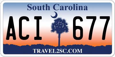 SC license plate ACI677