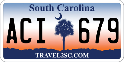 SC license plate ACI679