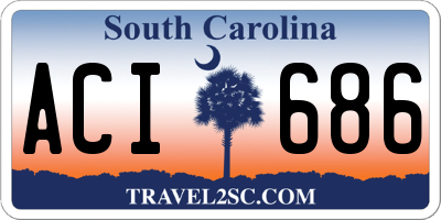 SC license plate ACI686