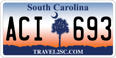 SC license plate ACI693