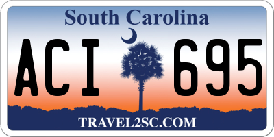 SC license plate ACI695
