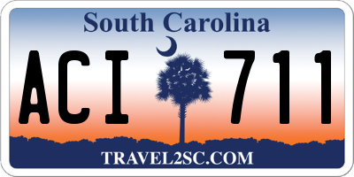 SC license plate ACI711