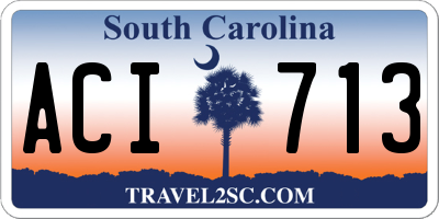 SC license plate ACI713