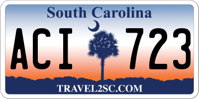 SC license plate ACI723