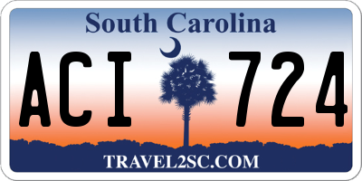 SC license plate ACI724
