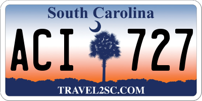 SC license plate ACI727