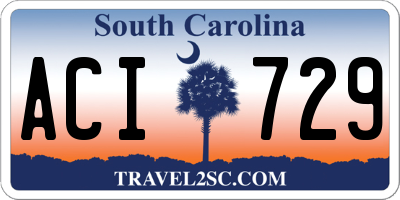 SC license plate ACI729