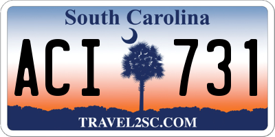 SC license plate ACI731
