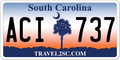 SC license plate ACI737