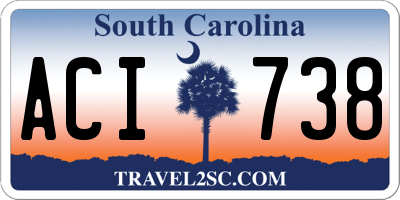 SC license plate ACI738