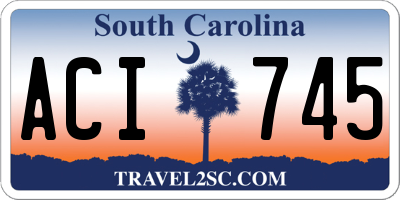 SC license plate ACI745