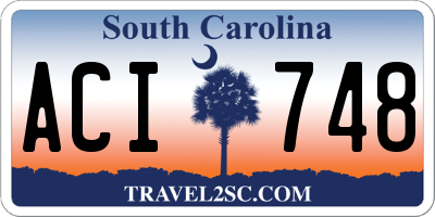 SC license plate ACI748