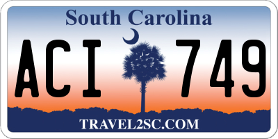 SC license plate ACI749