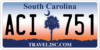 SC license plate ACI751
