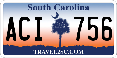 SC license plate ACI756
