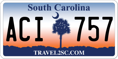 SC license plate ACI757