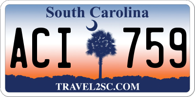 SC license plate ACI759