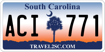 SC license plate ACI771