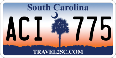 SC license plate ACI775