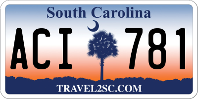 SC license plate ACI781
