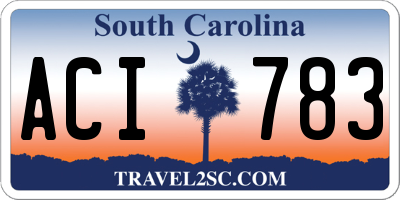 SC license plate ACI783