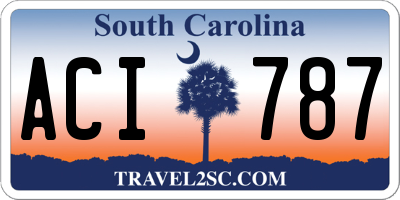 SC license plate ACI787