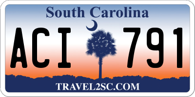 SC license plate ACI791