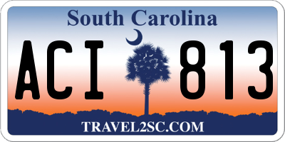 SC license plate ACI813