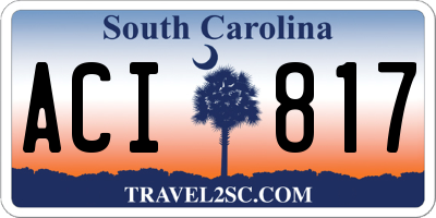 SC license plate ACI817