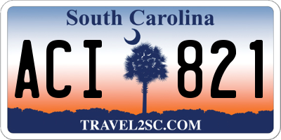 SC license plate ACI821