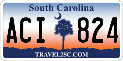 SC license plate ACI824