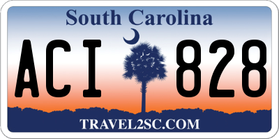 SC license plate ACI828
