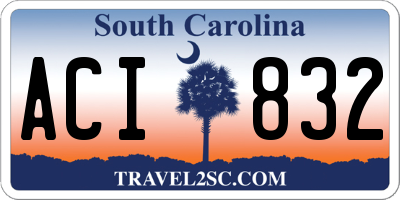 SC license plate ACI832