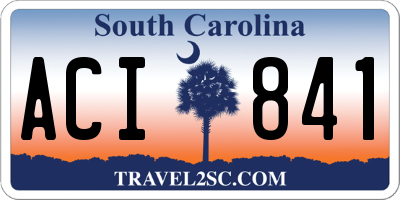 SC license plate ACI841