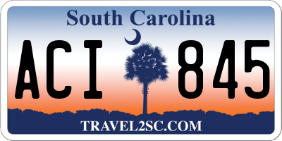 SC license plate ACI845