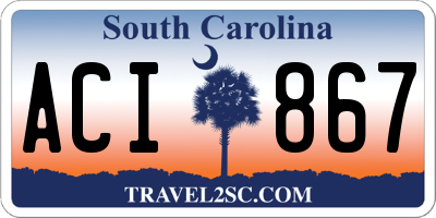 SC license plate ACI867